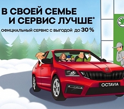 Зимнее предложение от ŠKODA: сервисные работы с выгодой до 30%
