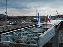 В Самаре начали монтировать пролеты нового моста через Сок