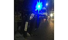 В перевернувшемся после ДТП Hyundai пострадали двое детей в Воронеже