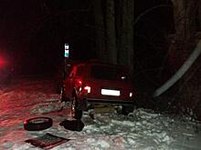 В Санчурском районе водитель «ВАЗа» врезался в дерево: пострадали женщина и 13-летний школьник
