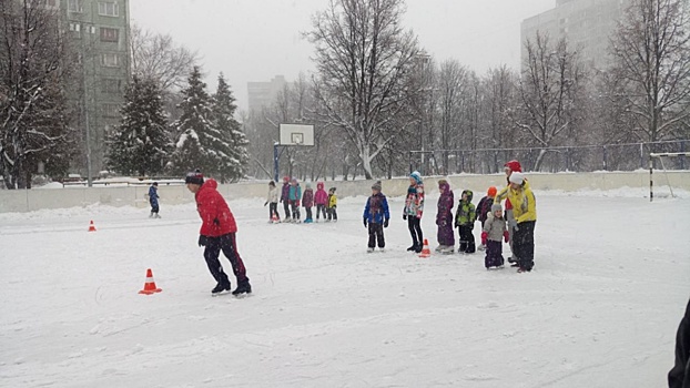 Молодёжная Палата совместно с клубом "Вихрь" провела праздник на льду для юных москвичей