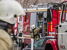 В Омске на территории автовокзала загорелся пассажирский автобус