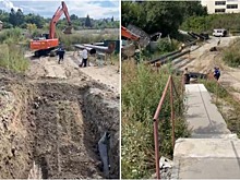 В Новосибирске строители оборвали три кабеля электропередачи, обесточив микрорайон