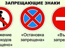 Запрещающие знаки дорожного движения: картинки с названиями и пояснениями