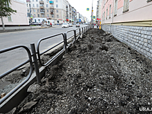 В Кургане после ремонта проспекта не починили тротуары