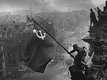 Момент водружения Знамени Победы над рейхстагом в 1945 году воссоздали на видео