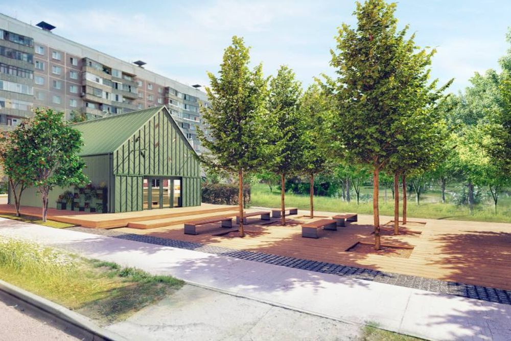 Мэр Новосибирска рассказал о благоустройстве сквера на улице Демакова