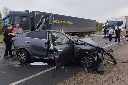 В Самарской области на видео сняли, как Kia с людьми отбросило в легковушку