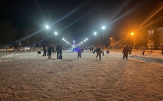 В Касимове залили экспериментальный каток