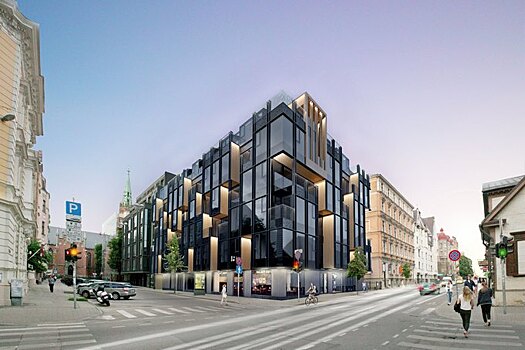 В историческом центре Риги начато строительство второго жилого здания ...