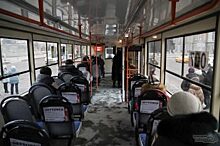 В Челябинске метель сказалась на движении трамваев