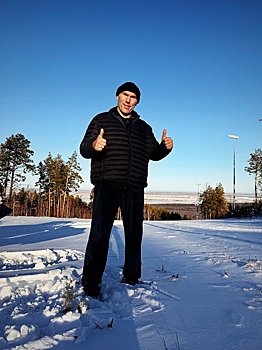 Гигантский гость: Николай Валуев внезапно возник перед кузбассовцами посреди заснеженных гор