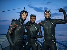 Трое пловцов поставили рекорд на озере Байкал