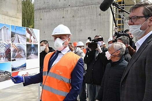Президент Сербии посетил участок виадука на ж/д Стара Пазова – Нови Сад, строящийся компанией Руслана Байсарова
