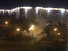 Cиловики разгоняют протестующих в Минске