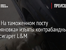 Фото: На таможенном посту «Торфяновка» изъяты контрабандные 4160 сигарет L&M