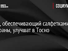 Завод, обеспечивающий салфетками полстраны, улучшат в Тосно