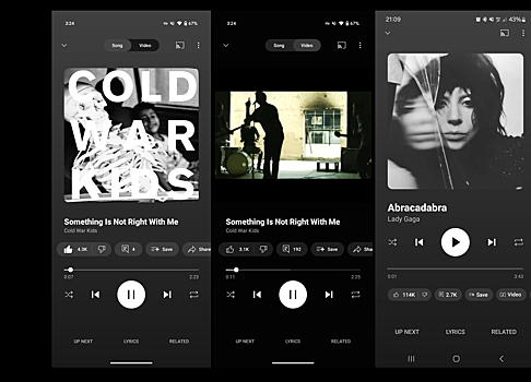 YouTube Music избавится от странного переключателя звук/видео в новом дизайне