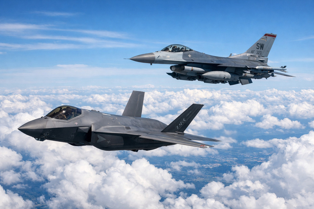 90&nbsp; ����� ����: F35 � F16 ��������� ���� � ��������� �������