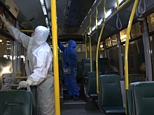 Калининград-Гортранс показал журналистам, как проходит дезинфекция автобусов и троллейбусов на предприятии