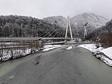Вантовый мост между Сочи и Красной Поляной очистят от снега и наледи