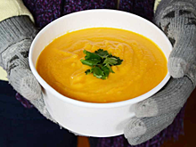 Морковный суп с апельсином и имбирем