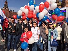 Роговчане приняли участие в первомайской демонстрации на Красной площади