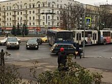 На Советской Армии в Рязани автобус ПАЗ сбил пешехода