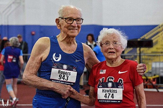 Бегать не вредно: 100-летние бегуны установили мировые рекорды