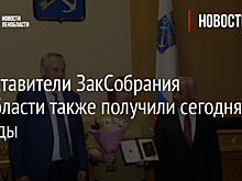 Представители ЗакСобрания Ленобласти также получили сегодня награды