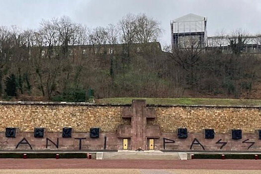 Вандалы в знак протеста против санпропусков осквернили военный мемориал под Парижем