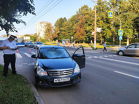 Водитель на иномарке сбил ребенка на "зебре" в Чебоксарах