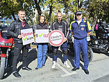 Тюменские байкеры завершили мотосезон проездом колонной по главным улицам города