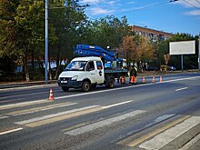 В Оренбурге демонтируют наземный переход на улице Пролетарской