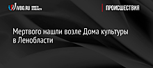 Мертвого нашли возле Дома культуры в Ленобласти