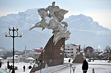 Самый высокий Аланский флаг установлен во Владикавказе