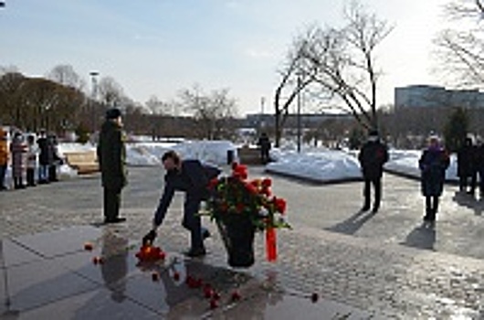 В Зеленограде накануне Дня защитника Отечества состоялось возложение цветов